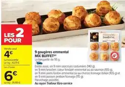 Carrefour Market Mix - 9 gougères emmental buffet offre