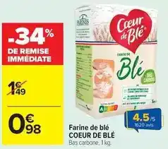 Carrefour Market Farine de blé offre