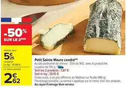 Carrefour Market Fini - petit sainte maure cendré offre
