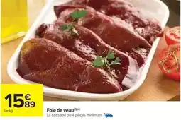 Carrefour Market Foie de veau offre