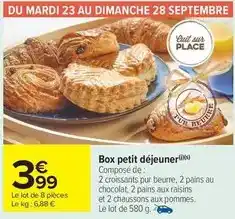 Carrefour Market Box petit déjeuner offre