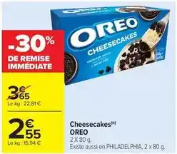 Carrefour Market Oreo - cheesecakes offre