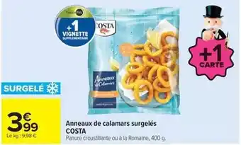 Carrefour Market Costa - anneaux de calamars surgelés offre