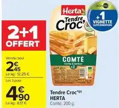 Carrefour Market Herta - tendre croc offre
