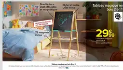 Carrefour Market Tableau magique en bois 2 en 1 offre