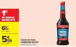 Carrefour Market Créme de fruits offre