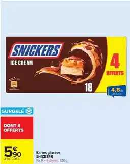 Carrefour Market Snickers - barres glacées offre