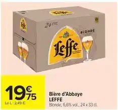 Carrefour Market Leffe - bière d'abbaye offre