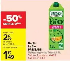 Carrefour Market Pressade - nectar le bio offre