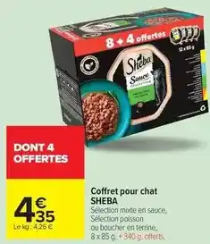 Carrefour Market Sheba - coffret pour chat offre