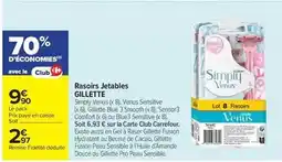 Carrefour Market Gillette - rasoirs jetables offre