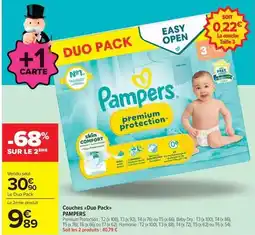 Carrefour Market Pampers - couches-duo pack offre
