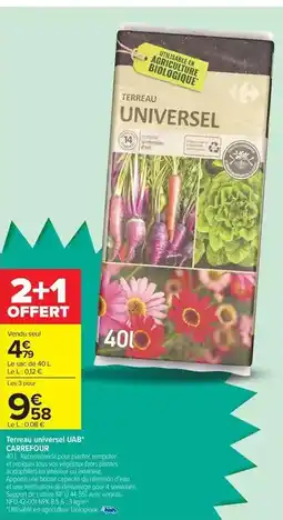 Carrefour Market Carrefour - terreau universel universel universel universel universel offre