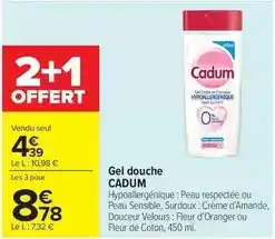 Carrefour Market Cadum - gel douche offre
