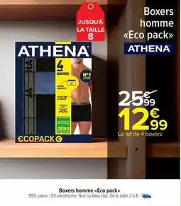 Carrefour Market Athena - boxers homme offre