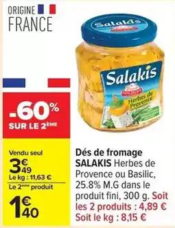 Carrefour Express Salakis - dés de fromage offre