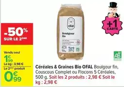 Carrefour Express Complet - céréales & graines bio offre