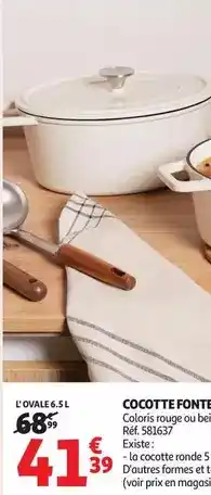 Auchan Supermarché Cocotte offre