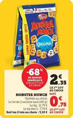 Bi1 Vico - monster munch offre