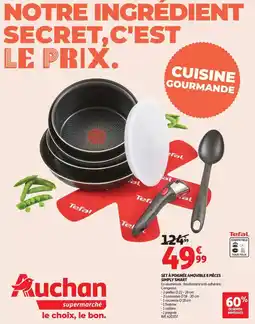 Auchan Supermarché Tefal - set 2 éponger amomile 8 pièces offre