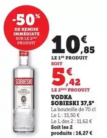Bi1 Sobieski - vodka 37,5° offre
