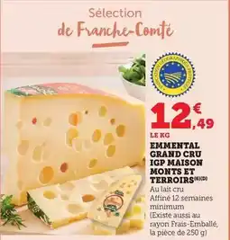 Bi1 Monts et terroirs - emmental grand cru igp offre