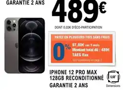 E.Leclerc Total - iphone 12 pro max 128gb reconditionné offre