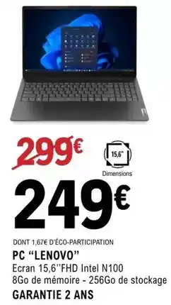 E.Leclerc Lenovo - pc lenovo offre