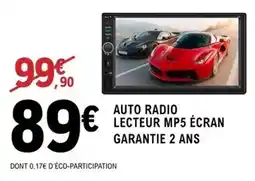 E.Leclerc Auto radio lecteur mp5 ecran garantie 2 ans offre