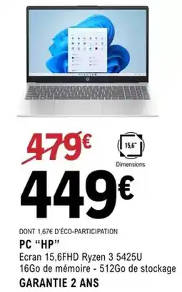 E.Leclerc Hp - pc hp offre