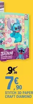 E.Leclerc Stitch - 3d paper craft diamond offre