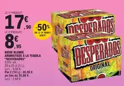 E.Leclerc Desperados - bière blonde aromatisee à la tequila offre
