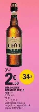 E.Leclerc Signature - bière blonde triple offre
