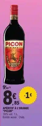 E.Leclerc Picon - apéritif à l'orange offre