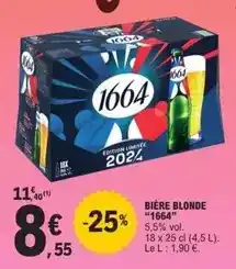 E.Leclerc 1664 - bière blonde offre