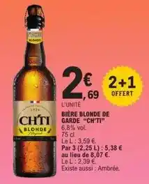 E.Leclerc Ch'ti - bière blonde de garde offre