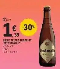 E.Leclerc Bière triple trappist offre
