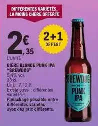 E.Leclerc Brewdog - bière blonde punk ipa offre
