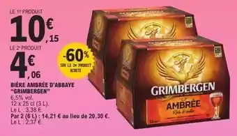 E.Leclerc Grimbergen - bière ambrée d'abbaye offre