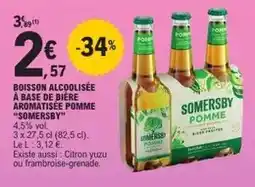 E.Leclerc Boisson alcoolisée à base de bière aromatisée offre