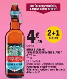 E.Leclerc Brasserie du mont blanc - bière blanche offre