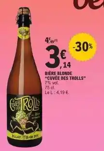 E.Leclerc Bière blonde cuvée des trolls offre