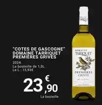 E.Leclerc Cotes de gascogne domaine tarriquet offre