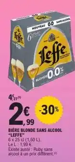 E.Leclerc Leffe - bière blonde sans alcool offre