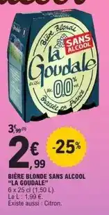 E.Leclerc La goudale - bière blonde sans alcool offre