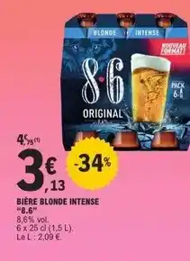 E.Leclerc 8.6 - bière blonde intense offre