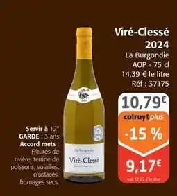 Colruyt La burgondie - viré-clessé 2024 offre