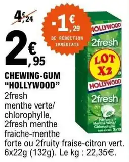 E.Leclerc Chewing-gum hollywood offre