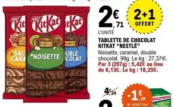 E.Leclerc Tablette de chocolat kitkat nestlé offre