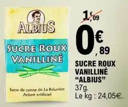 E.Leclerc Sucre roux vanilliné albius offre